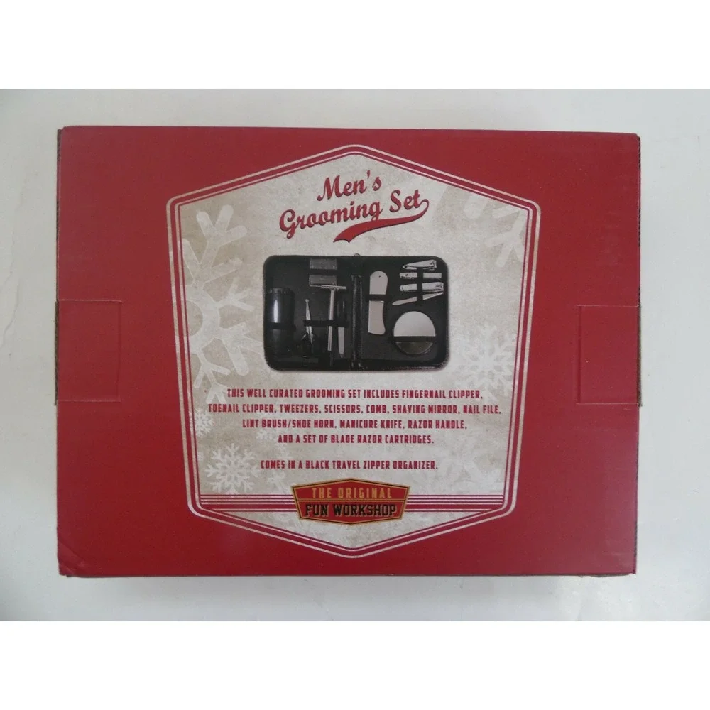 The‎ Original Fun Workshop Men's Grooming Set Zipping Organizer and Travel